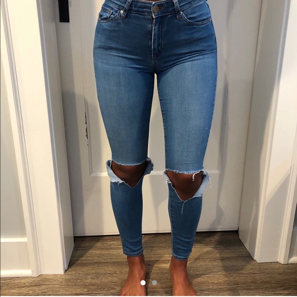 Topshop ripped jeans